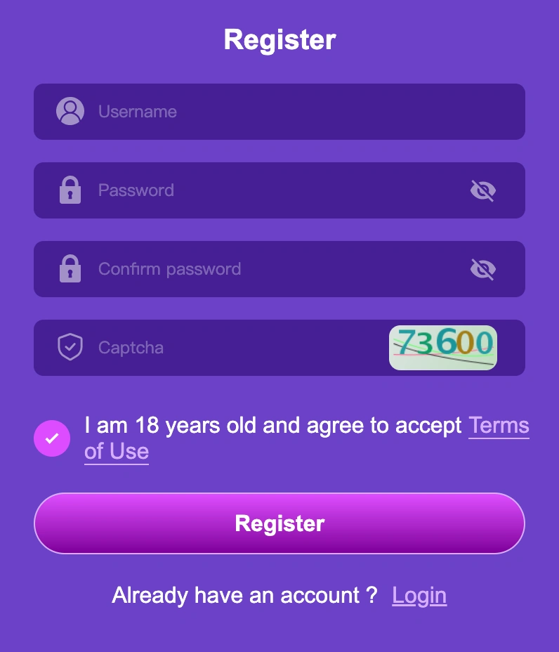 STARFLEET88 register page for login, casino, and app download